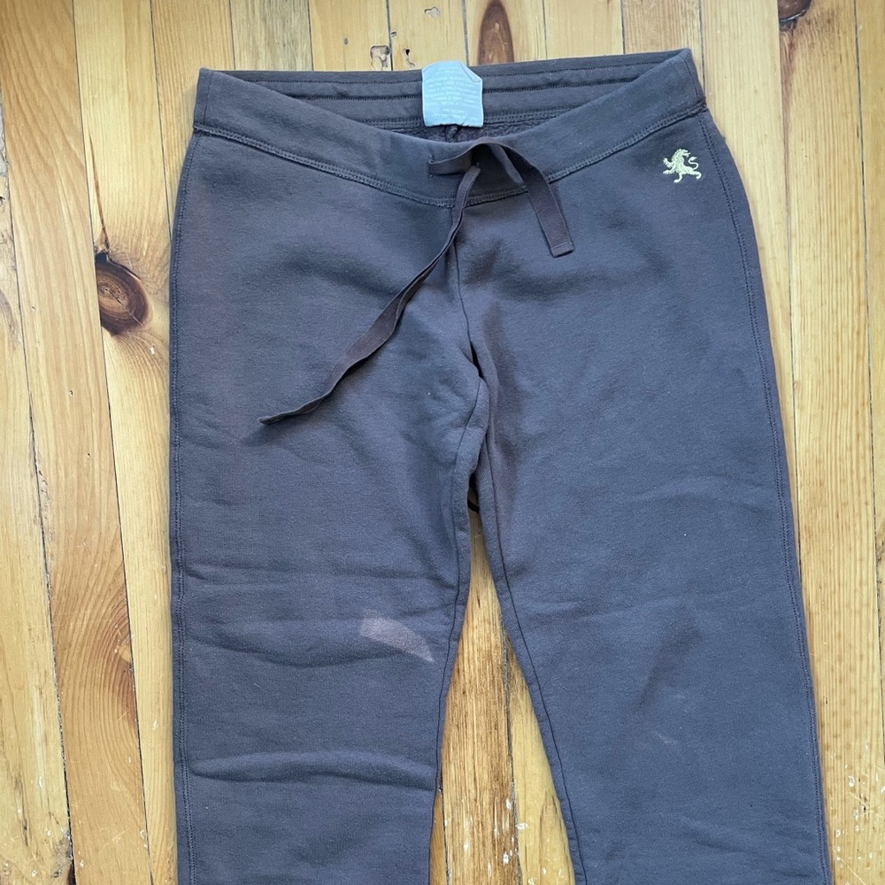 Express brown cropped sweatpants size small